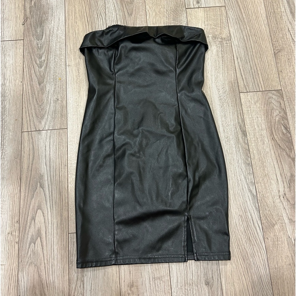 Leather Mini Dress